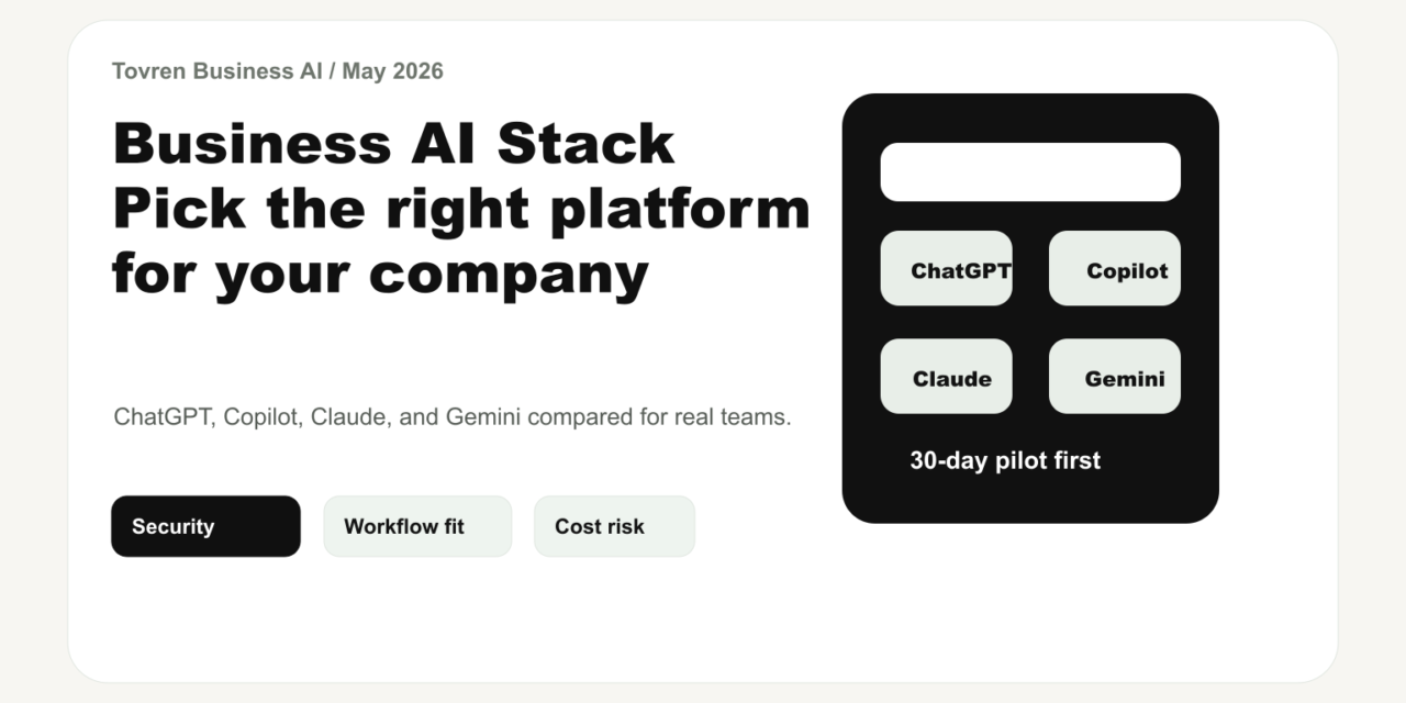 Business AI stack comparison for ChatGPT Copilot Claude and Gemini