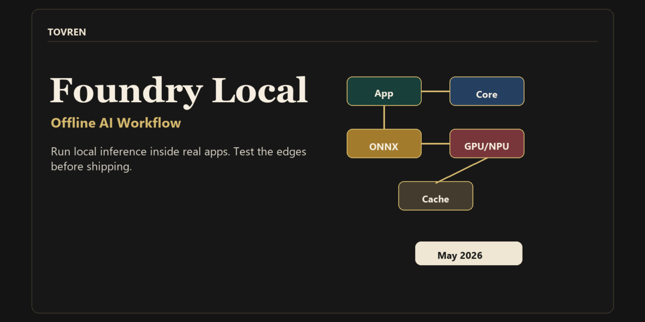 Foundry Local offline AI workflow cover