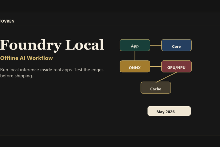 Foundry Local offline AI workflow cover