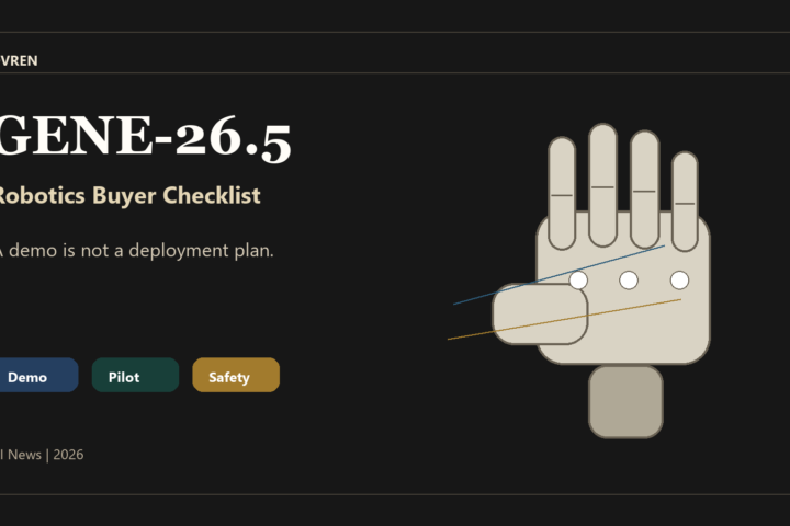 GENE-26.5 robotics buyer checklist cover