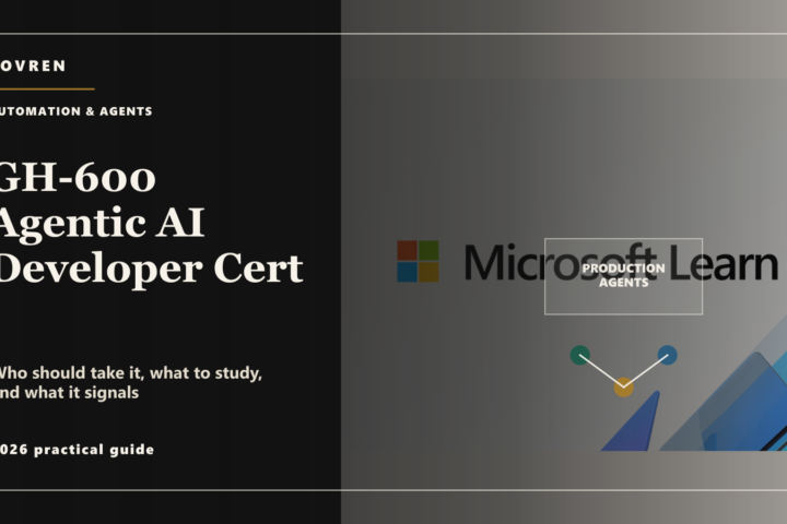 Premium editorial image for the GH-600 GitHub Agentic AI Developer certification guide.