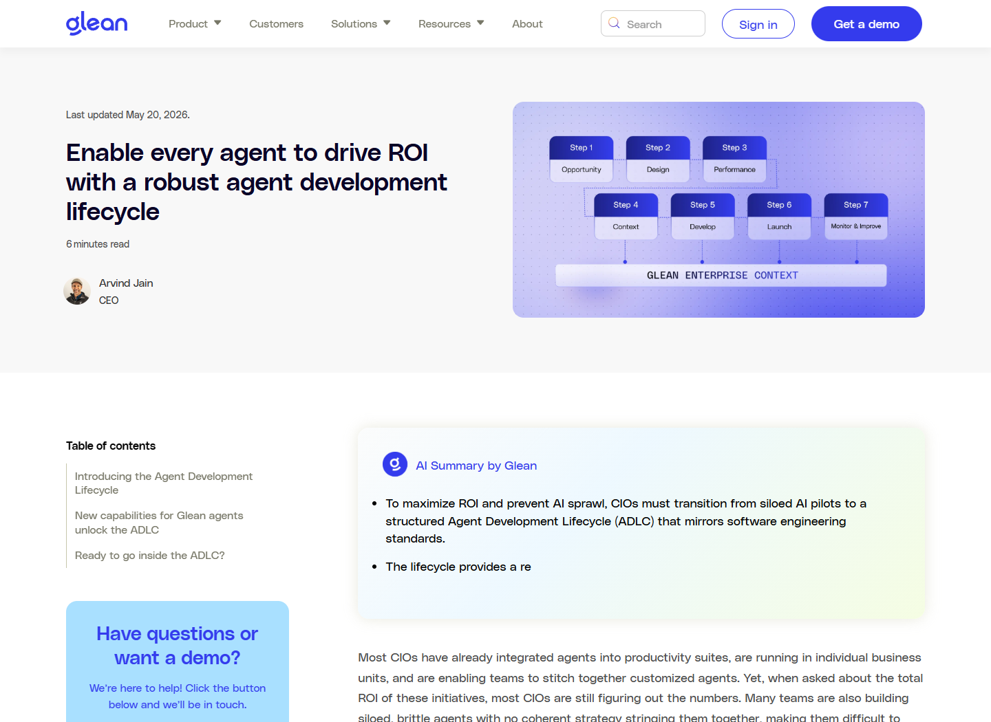 Glean ADLC source page screenshot.