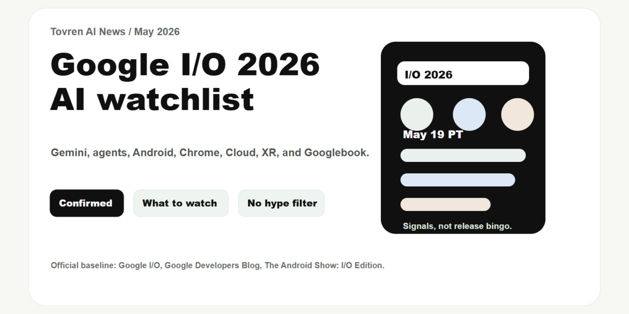 Google I/O 2026 AI watchlist for Gemini agents Android Chrome Cloud XR and Googlebook