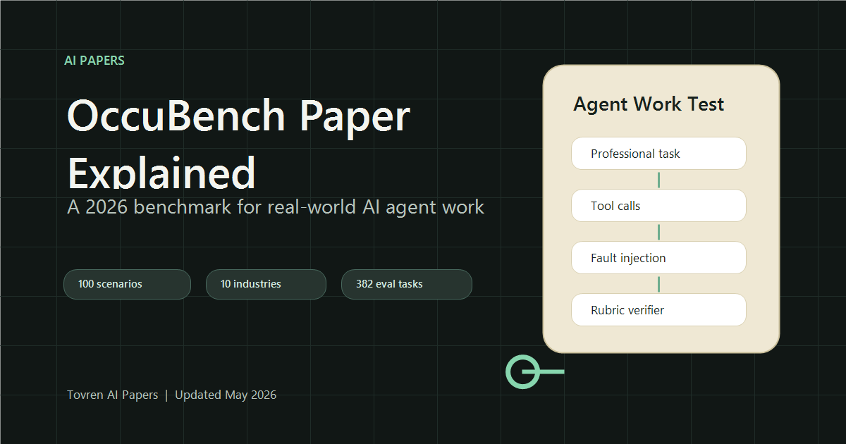 OccuBench Paper Explained: a 2026 benchmark for real-world AI agent work
