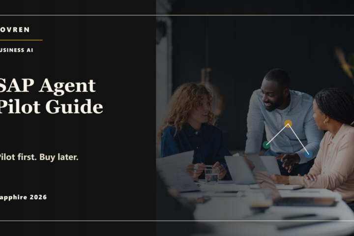 Premium editorial image for an SAP Autonomous Enterprise and Joule Studio agent pilot guide.